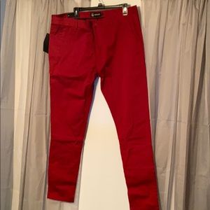 Hontoute Red Skinny pants